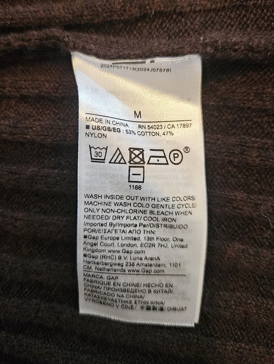 GAP Ribbed Collared Maternity Dress - Picture 6 of 6